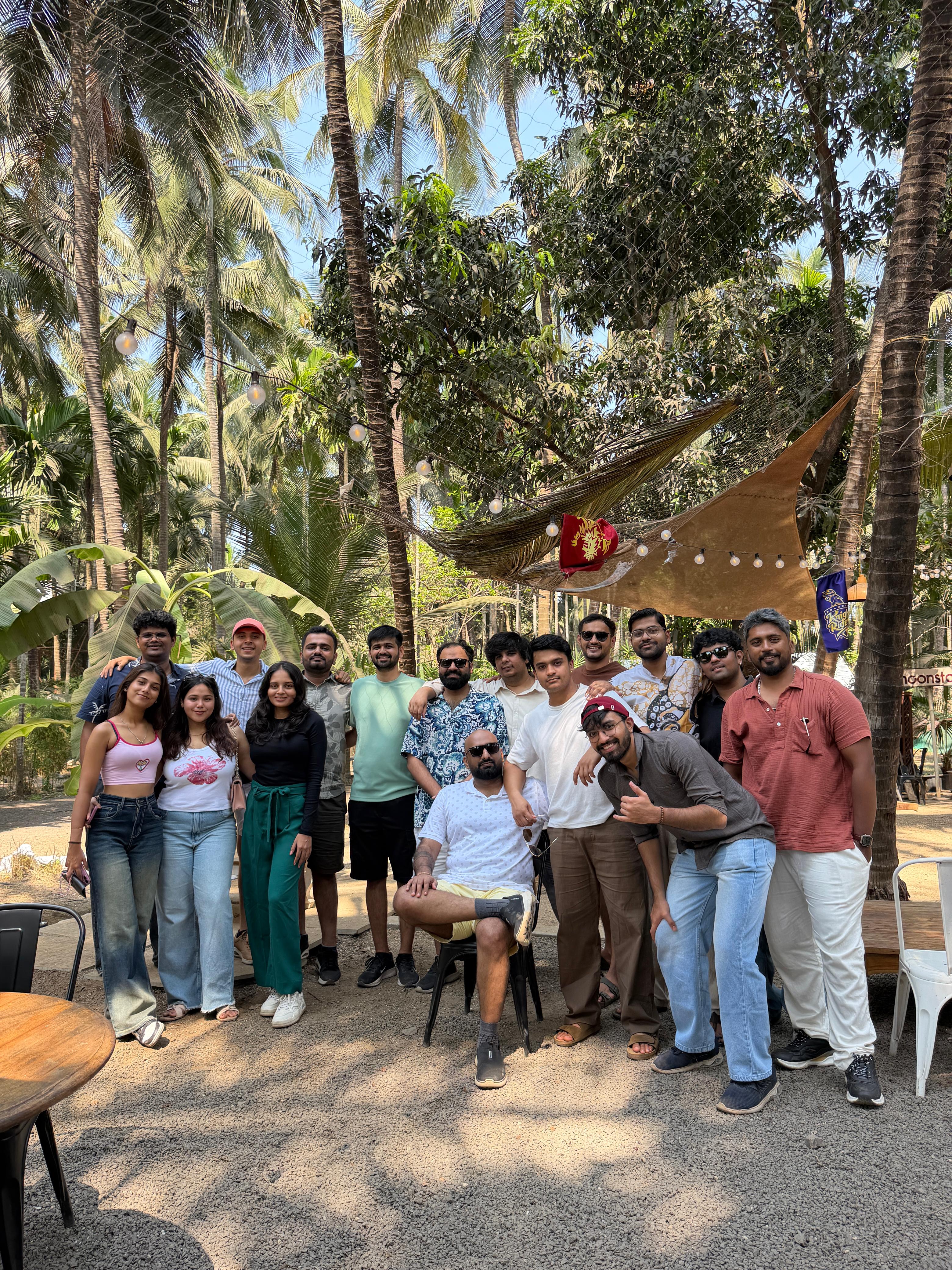 The Modernizing Processes team together outdoors